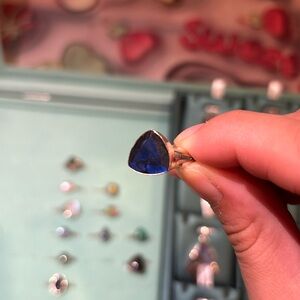 Faceted Labradorite ring size 8